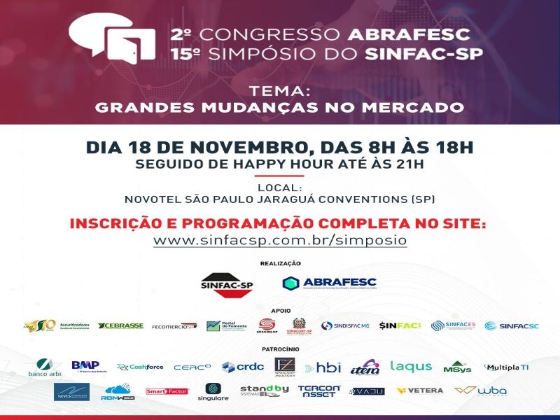 15º Simpósio do SINFAC-SP e 2° Congresso da ABRAFESC