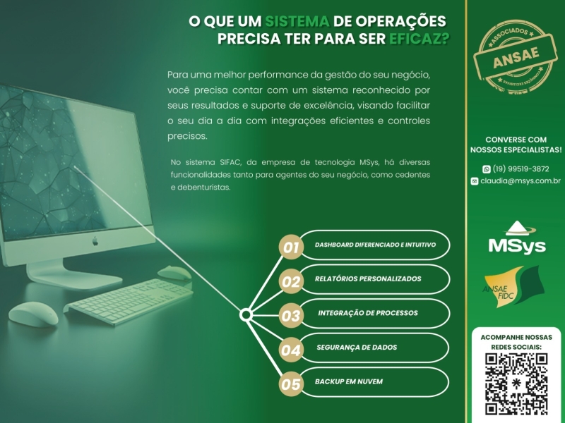  O que um sistema de operações precisa ter para ser eficaz?