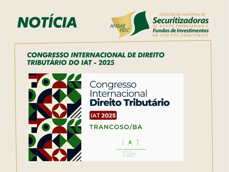 A ANSAE FIDC teve a honra de atuar como apoiadora na divulgação do evento.